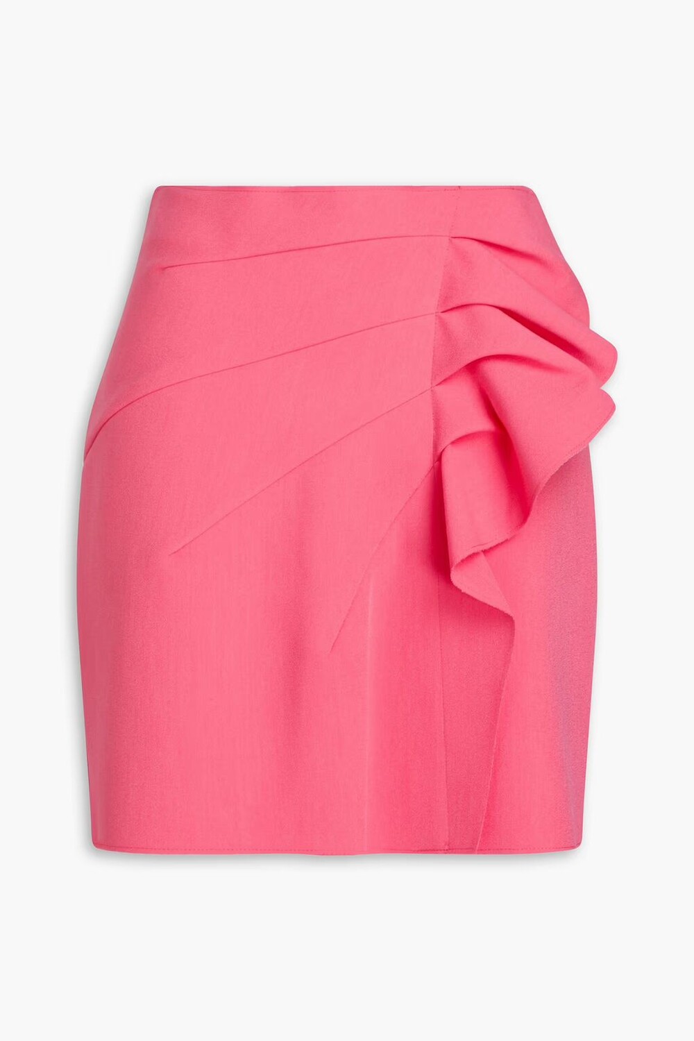 

Мини-юбка из крепа с оборками Msgm, розовый