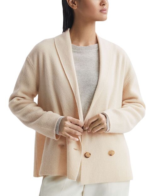 

Двубортный кардиган Sara REISS, цвет Ivory/Cream