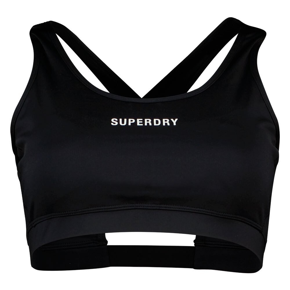 

Спортивный бюстгальтер Superdry Core Mid Impact, черный