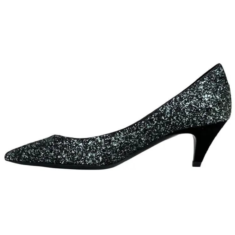 

Туфли на высоком каблуке женские темно-зеленые Saint Laurent