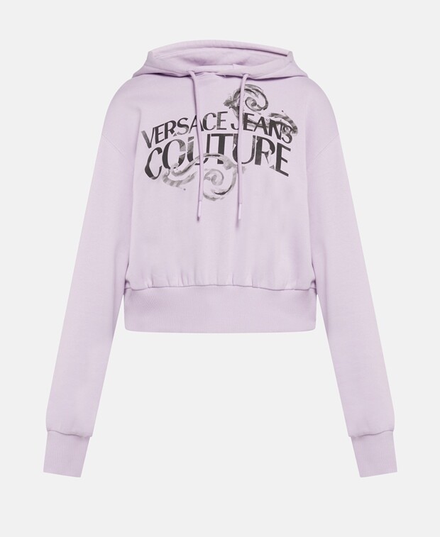 

Толстовка с капюшоном Versace Jeans Couture, фиолетовый