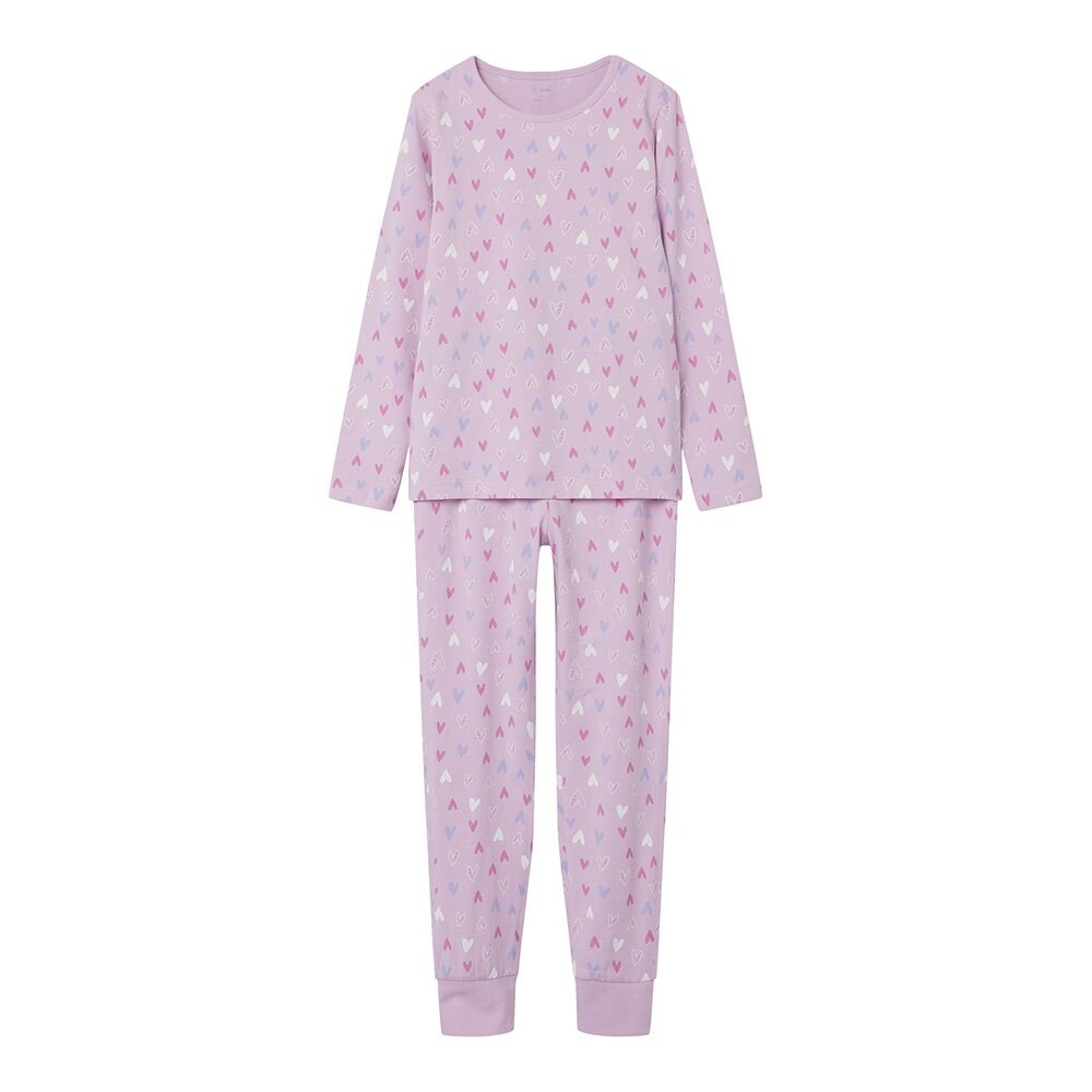 

Пижама Name It Pink Hearts, розовый