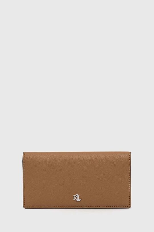 

Кожаный кошелек Lauren Ralph Lauren, коричневый