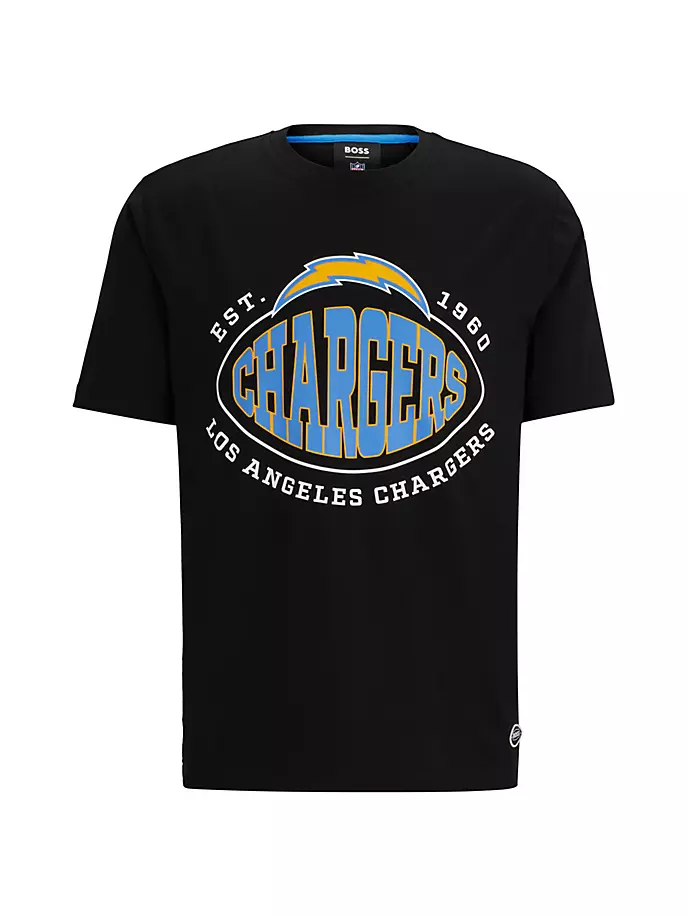 

Футболка BOSS x NFL из эластичного хлопка Boss, цвет chargers black