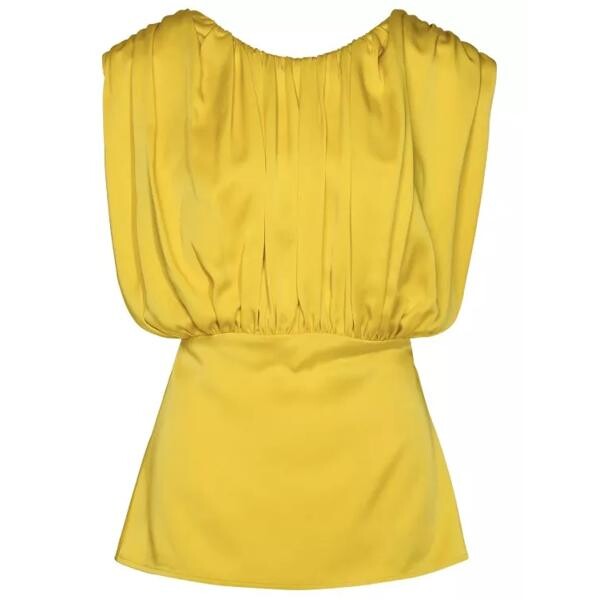 

Футболка mustard acetate blend blouse Jil Sander, желтый