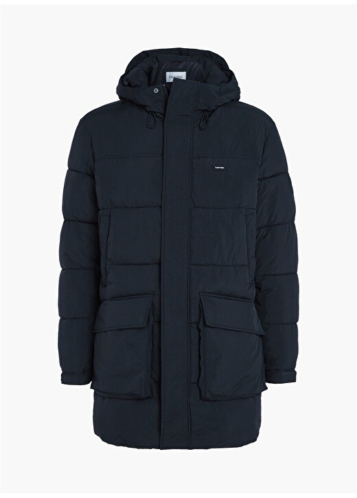 

Черное мужское пальто Calvin Klein, Черный