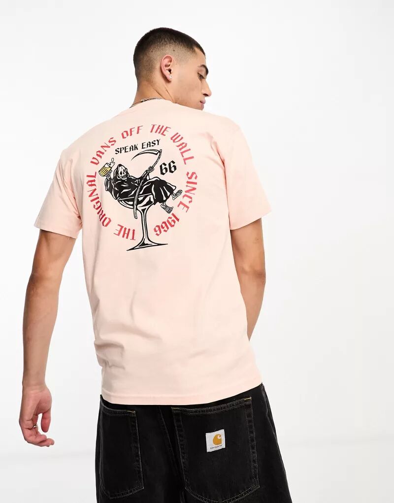 Персиковая футболка с короткими рукавами Vans Speakeasy