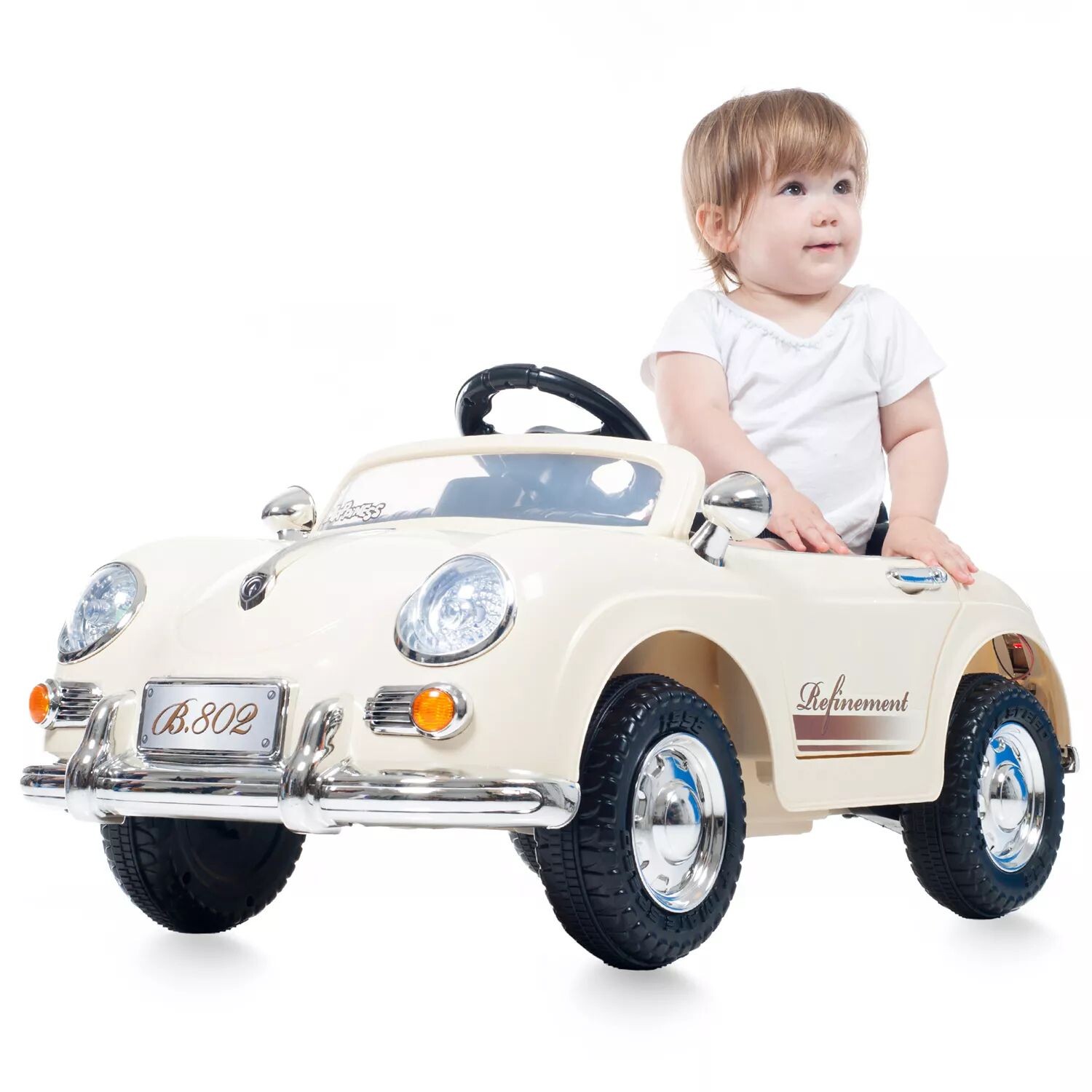 Lil Rider White 58 Speedy Sportster Классический автомобиль с дистанционным управлением Lil' Rider