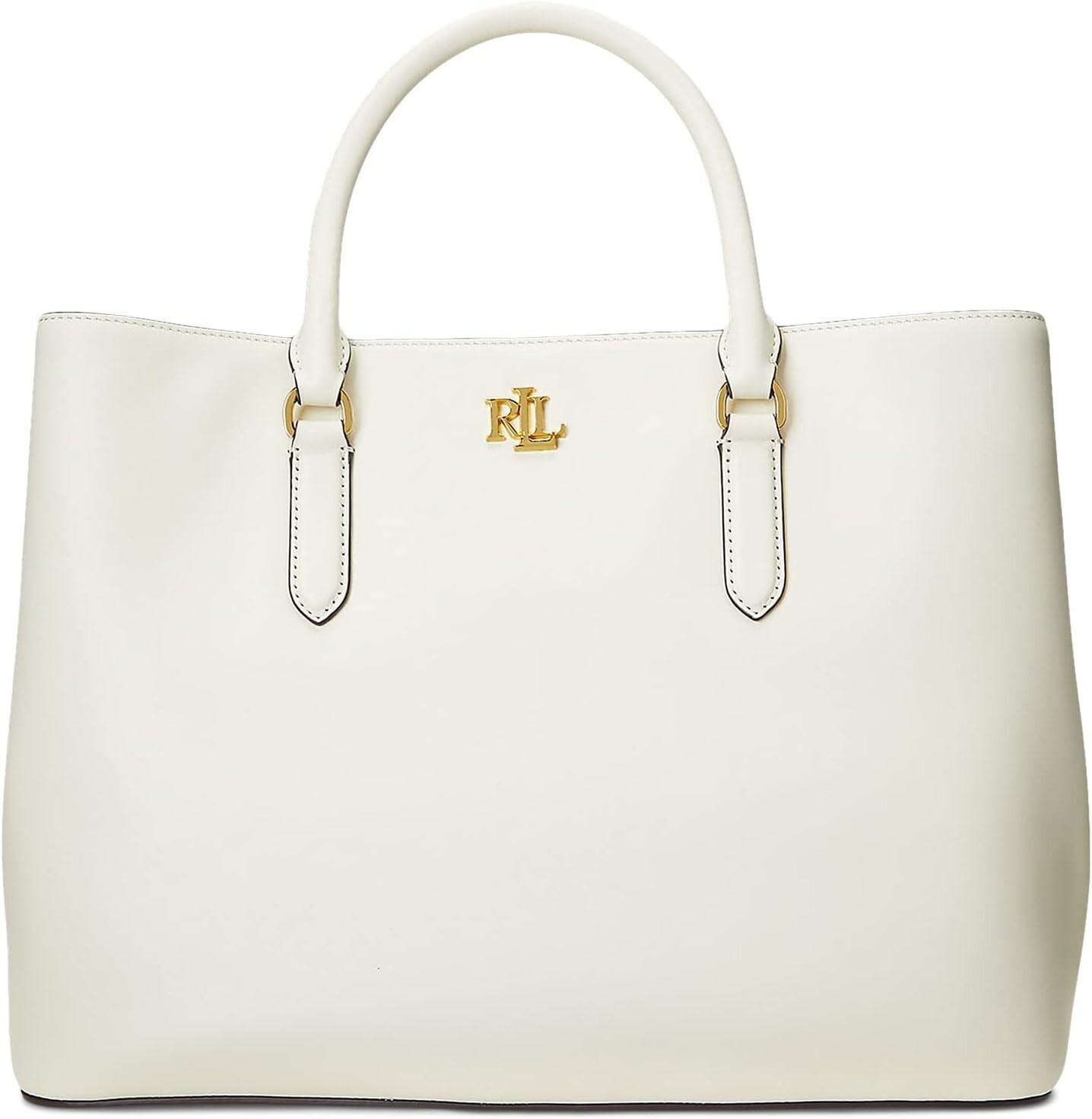 

Кожаная большая сумка Marcy LAUREN Ralph Lauren, цвет Vanilla