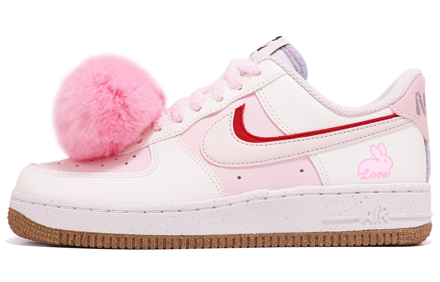 

Кроссовки для скейтбординга Air Force 1 женские низкие розовые/белые Nike, Розовый, Кроссовки для скейтбординга Air Force 1 женские низкие розовые/белые Nike
