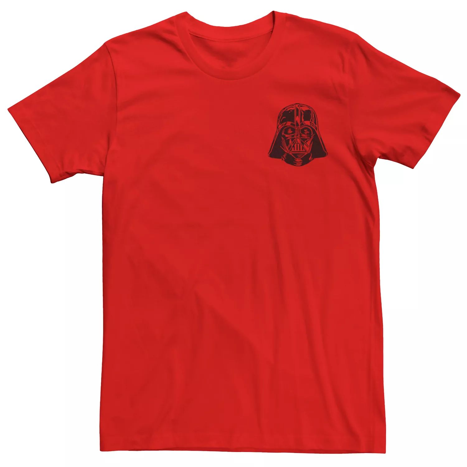 Мужская футболка с карманом и шлемом Дарта Вейдера «Звездные войны», Красная Licensed Character, красный мужская футболка со звездами и шлемом дарта вейдера звездные войны licensed character