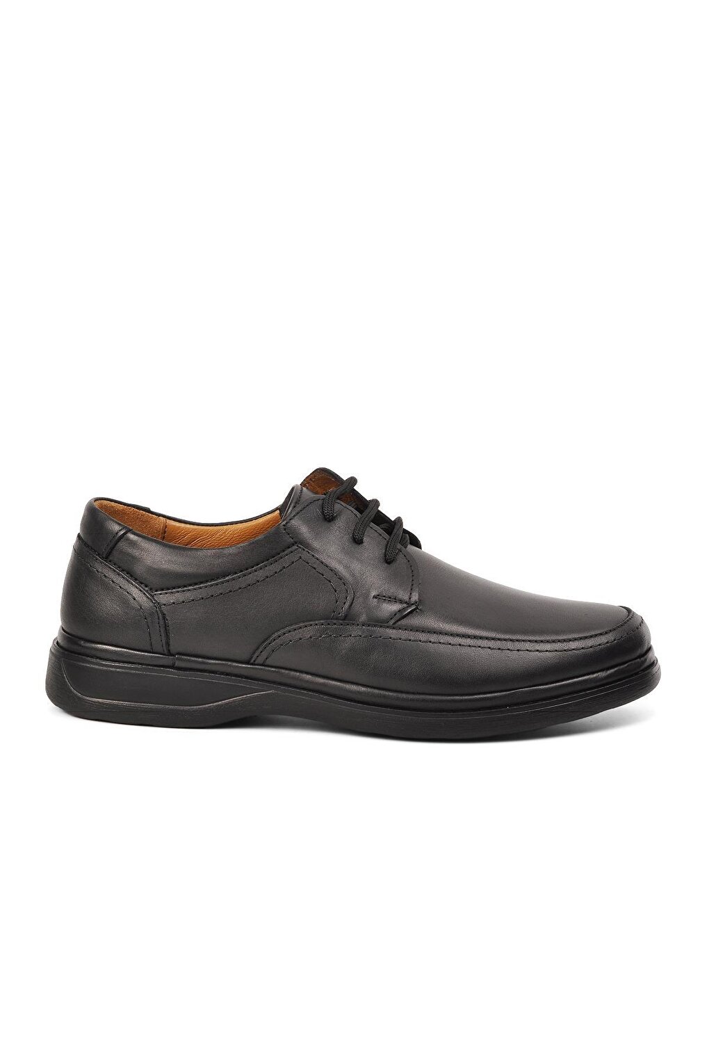 Черные мужские классические туфли из натуральной кожи на шнуровке 295 Ayakmod