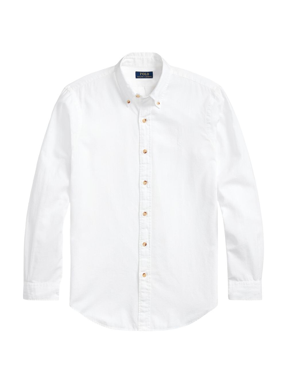 

Рубашка Slim Fit с длинными рукавами и текстурой из хлопка Polo Ralph Lauren, белый