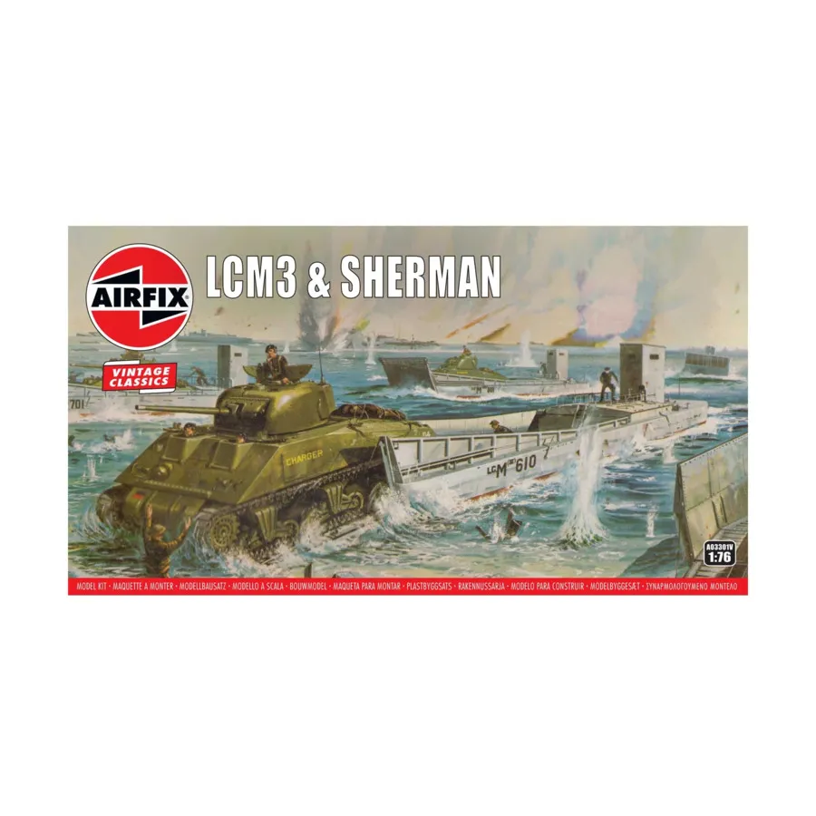

LCM3 и Шерман, Vintage Classics (1:76) (Airfix)
