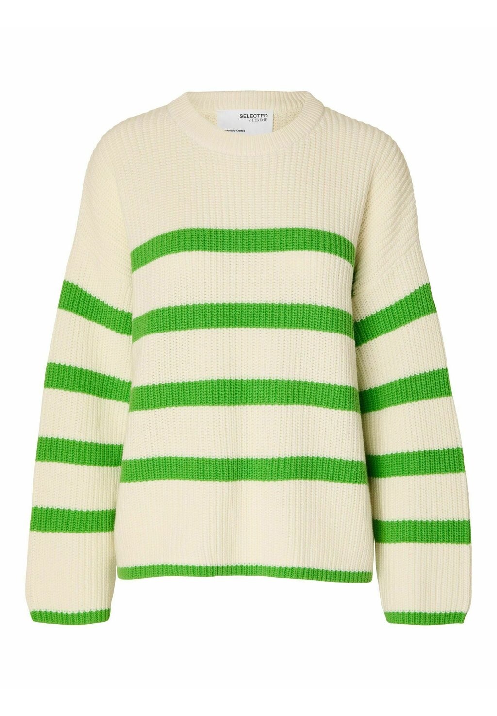 

Свитшот Selected Femme BLOOMIE LS O-NECK NOOS, белоснежный