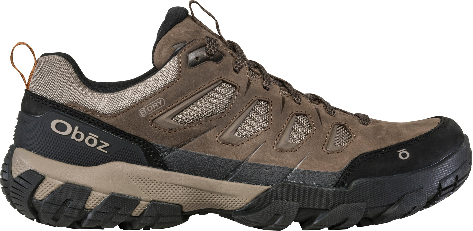 Низкие водонепроницаемые походные мужские ботинки Oboz Sawtooth X, коричневый