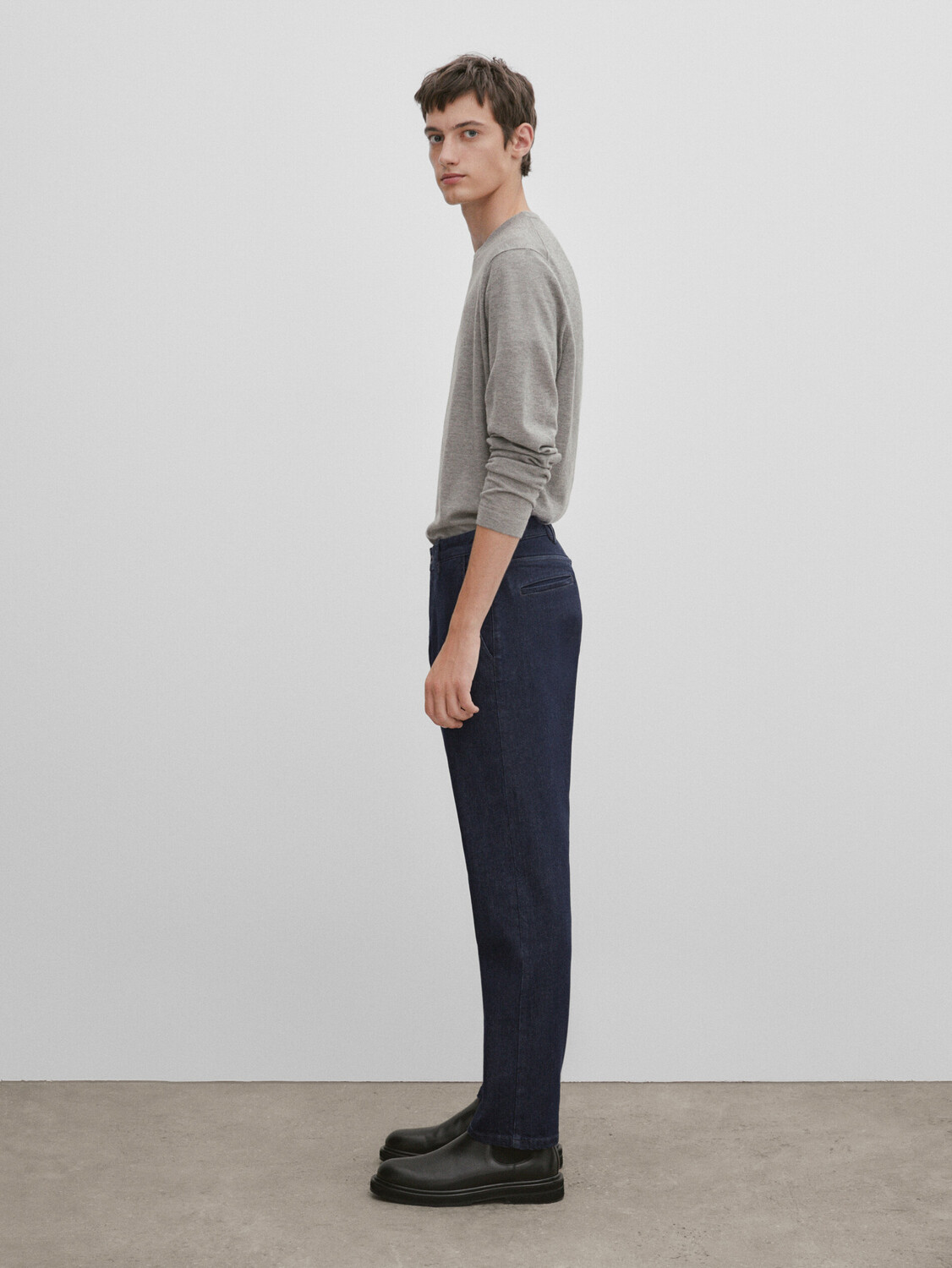 

Джинсы прямого кроя Massimo Dutti, индиго