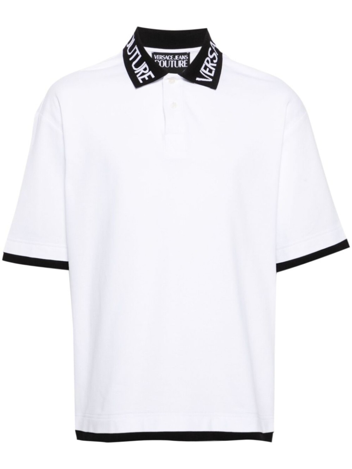 

Versace Jeans Couture рубашка поло с логотипом, белый