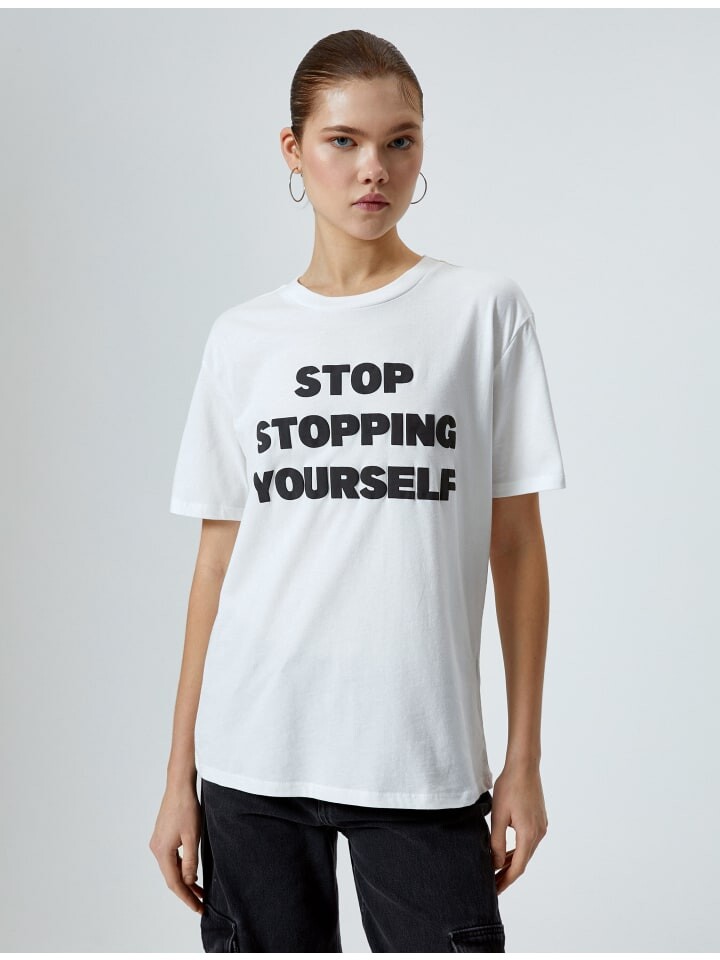 

Футболка KOTON T shirt, экрю