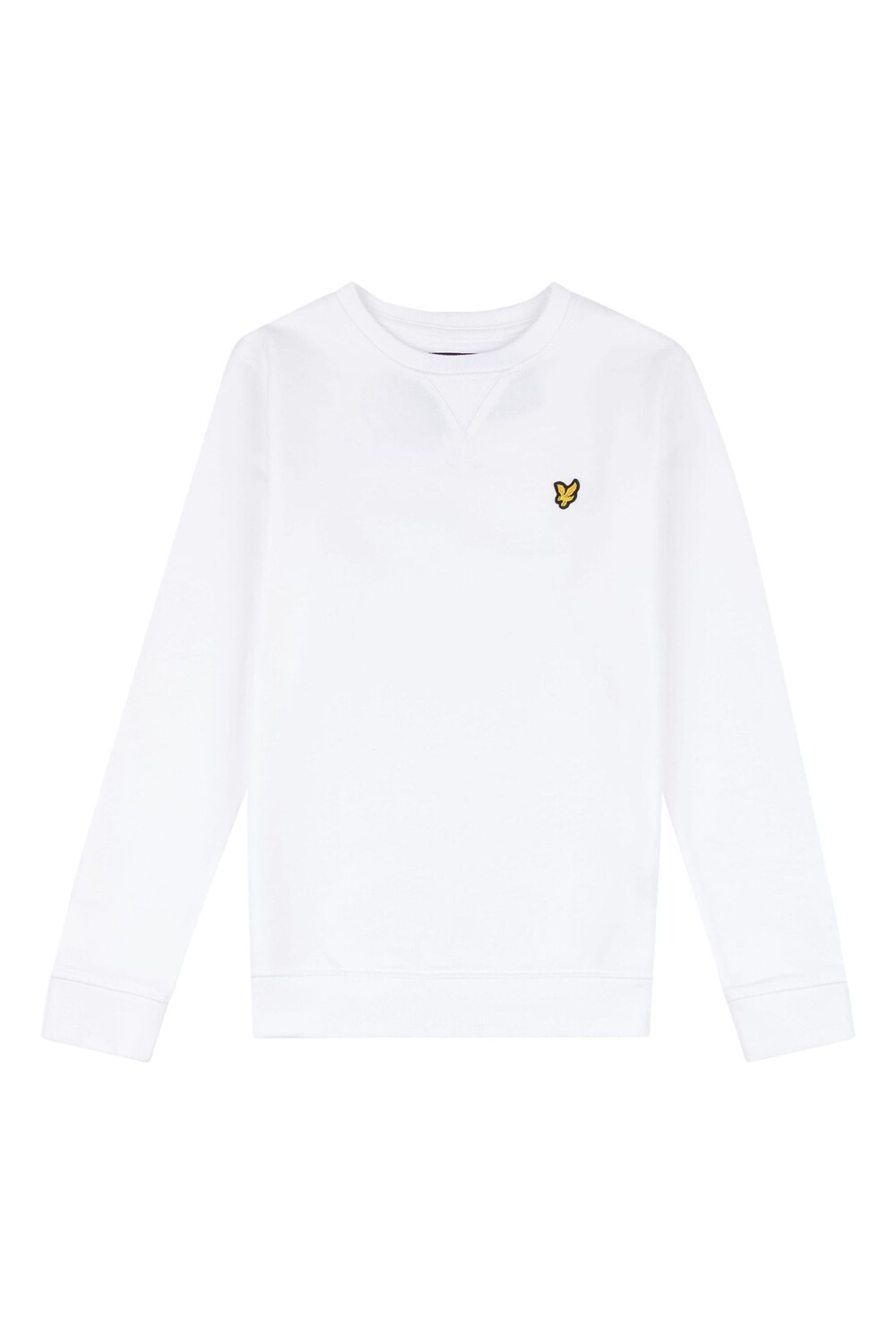 

Белый свитшот с круглым вырезом Lyle & Scott, белый