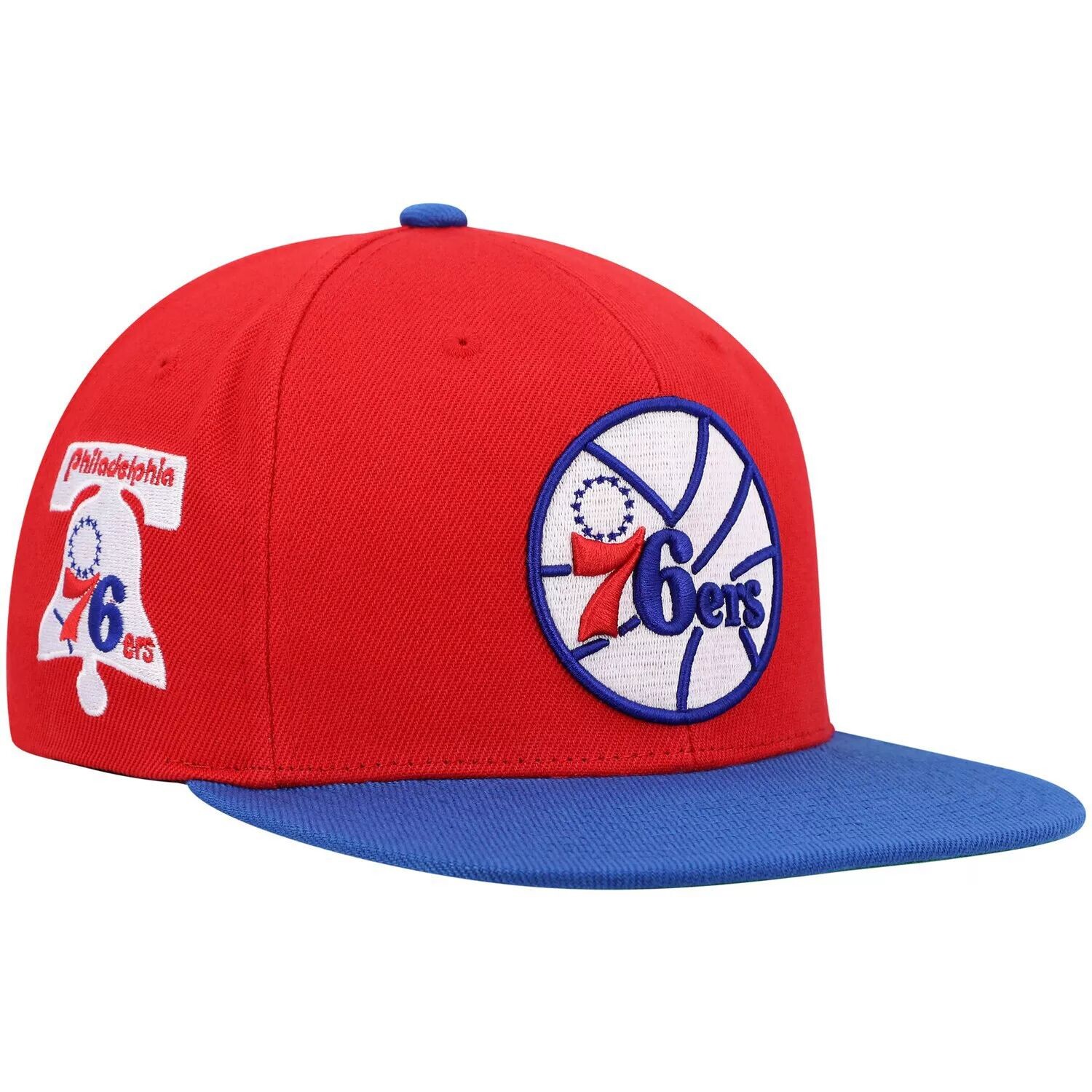 

Мужская кепка Mitchell & Ness Red/Royal Philadelphia 76ers Hardwood Classics Snapback