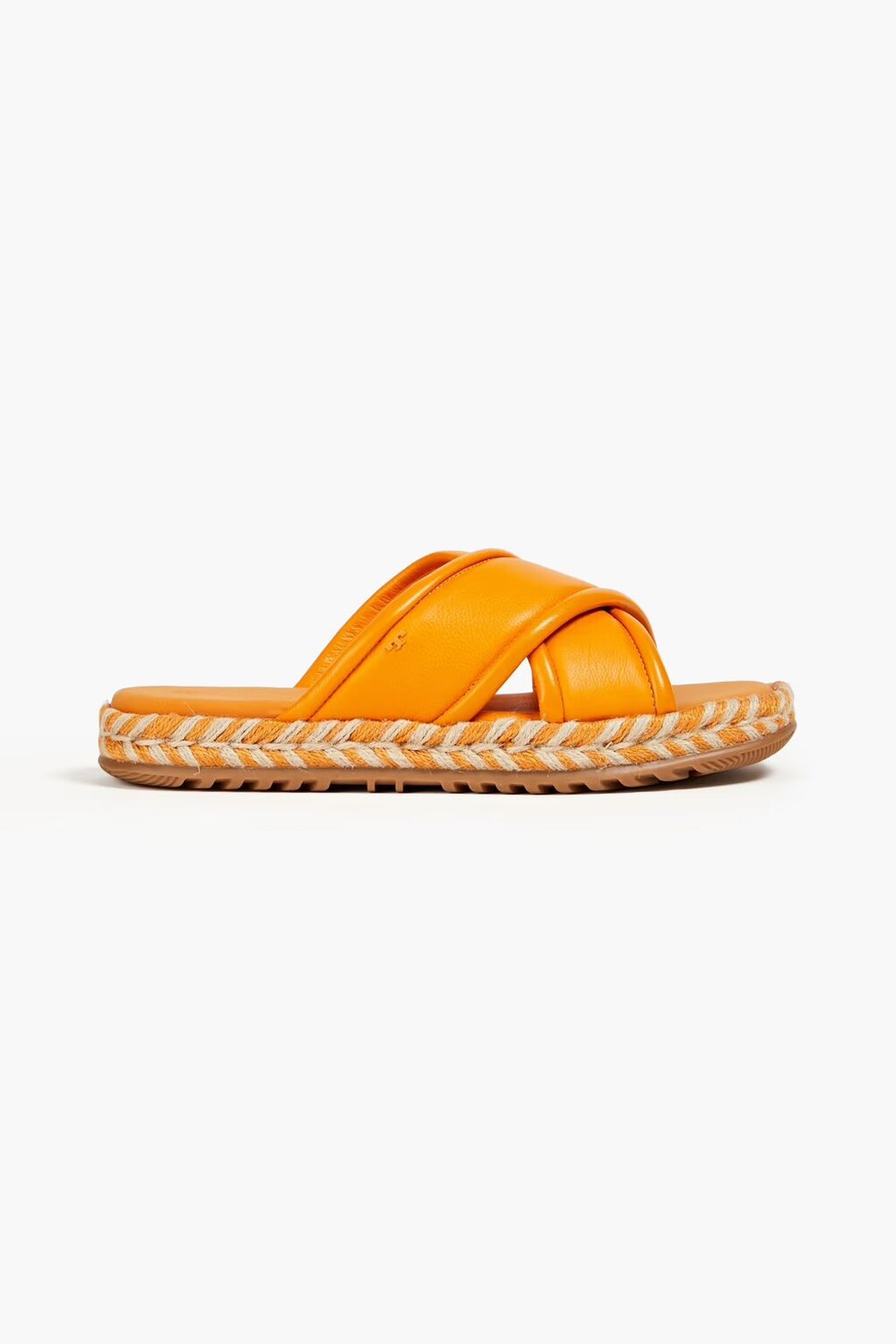 

Шлепанцы из фактурной кожи Tory Burch, оранжевый