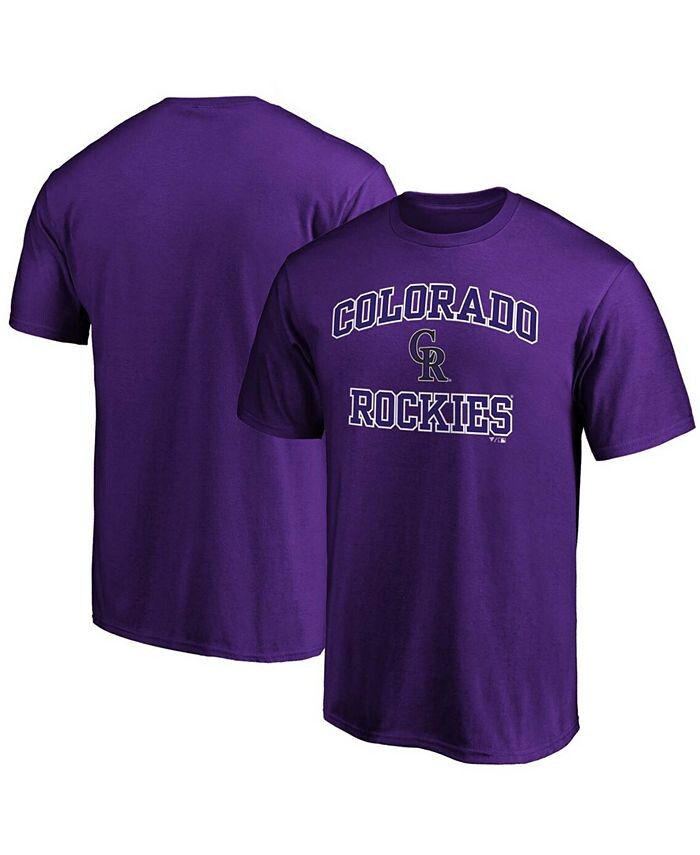 

Мужская фиолетовая футболка Colorado Rockies Heart Soul Fanatics, фиолетовый