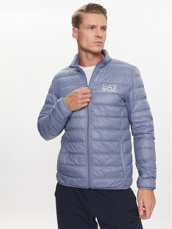

Пуховик стандартного кроя Ea7 Emporio Armani, синий