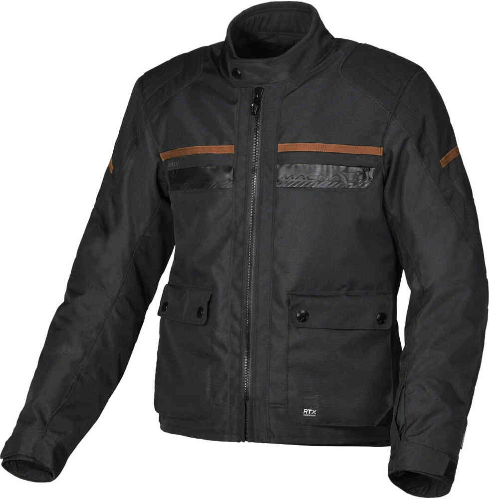 Водонепроницаемая мотоциклетная текстильная куртка Oryon Macna, черный