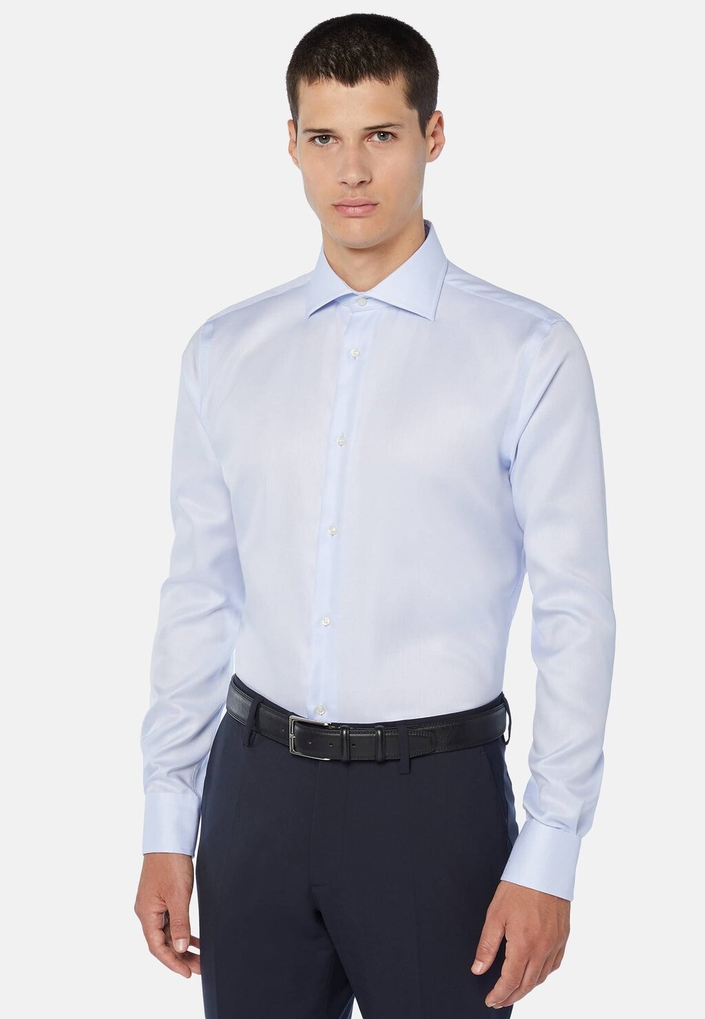 

Классическая рубашка Regular Fit Boggi Milano, цвет light blu