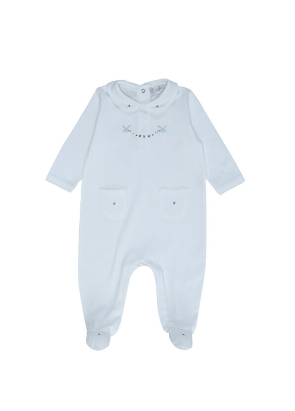 

Розовый комбинезон для мальчика с вышивкой в виде птиц Princess Baby