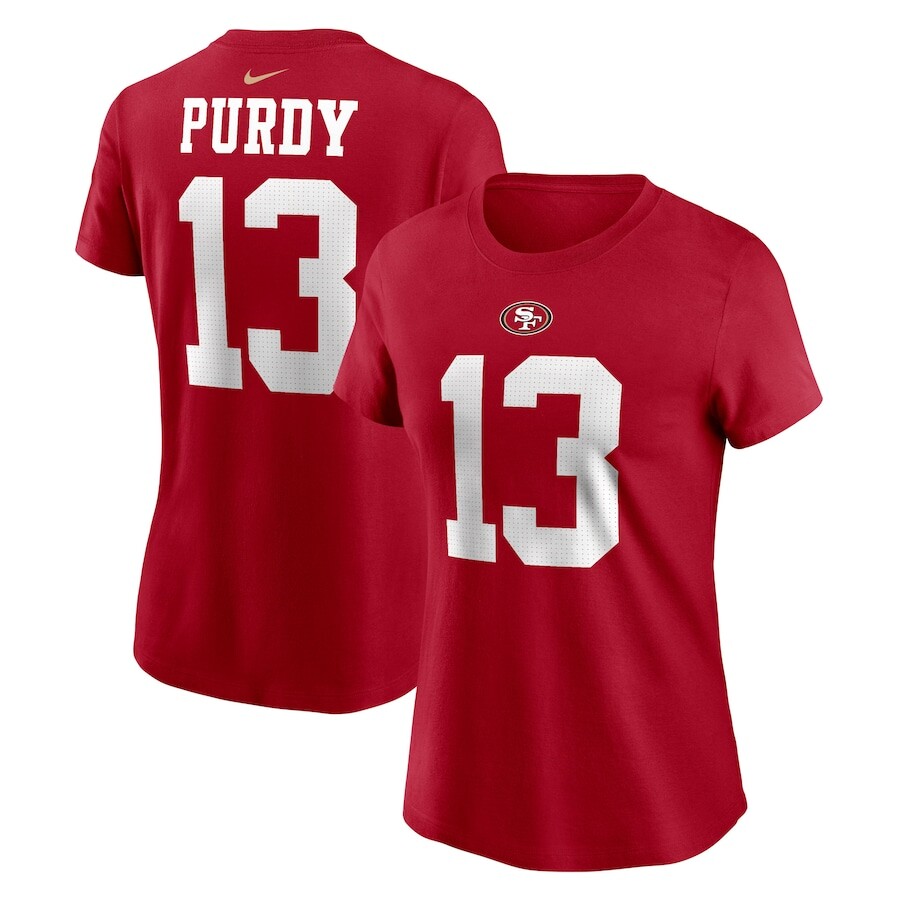 

Футболка с именем и номером Nike San Francisco 49Ers, алый
