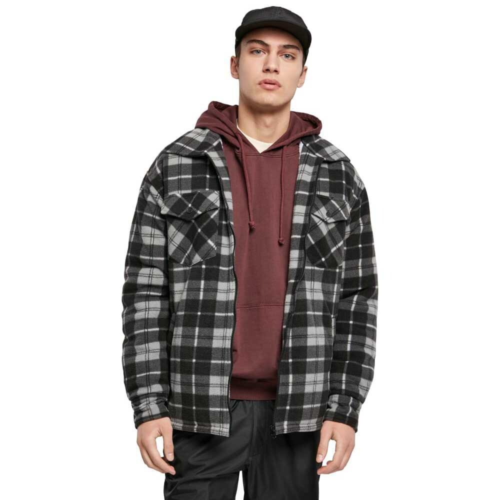 

Куртка Urban Classics Plaid Teddy Lined Shirt, черный