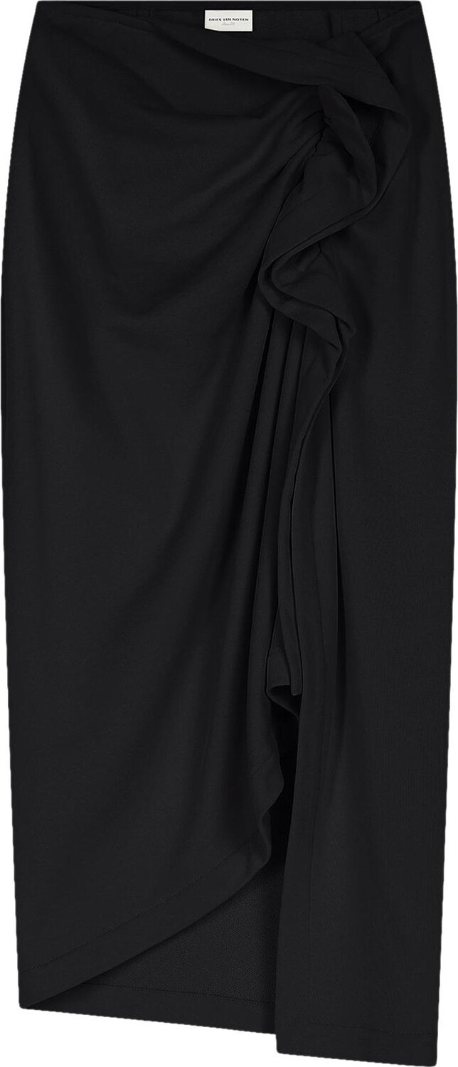 

Юбка Dries Van Noten Ruffle 'Black', черный