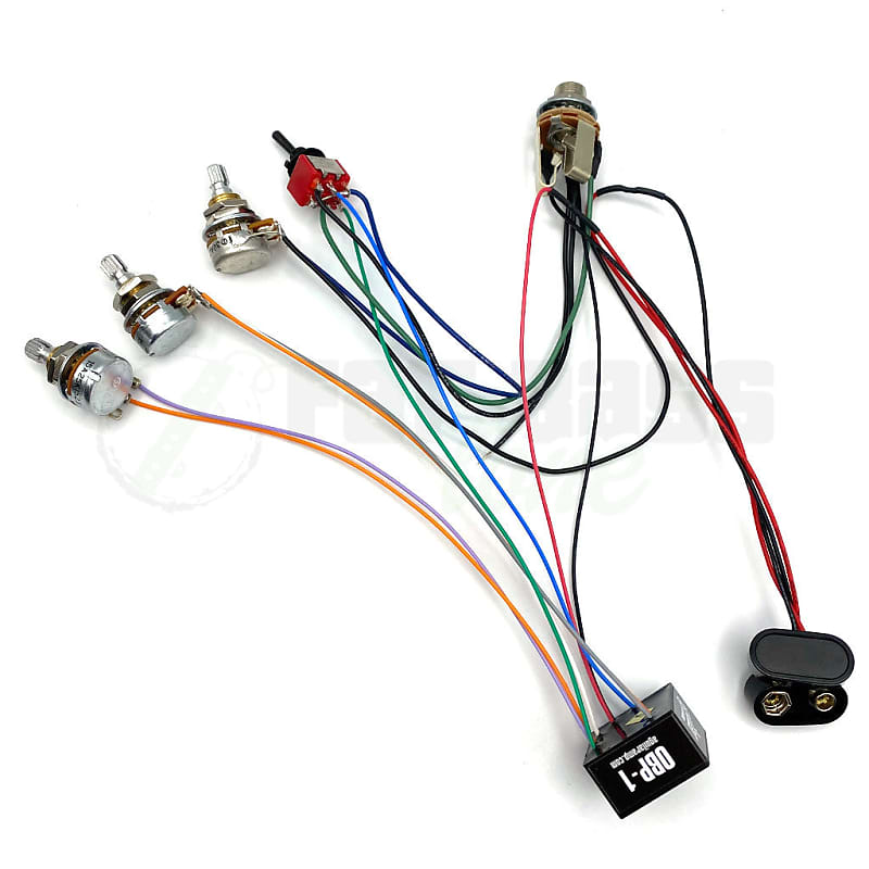 Басс гитара Aguilar OBP-1 Custom 2 Band Bass Preamp Kit for 1 Pickup - 3 Knob & 1 Switch Configuration