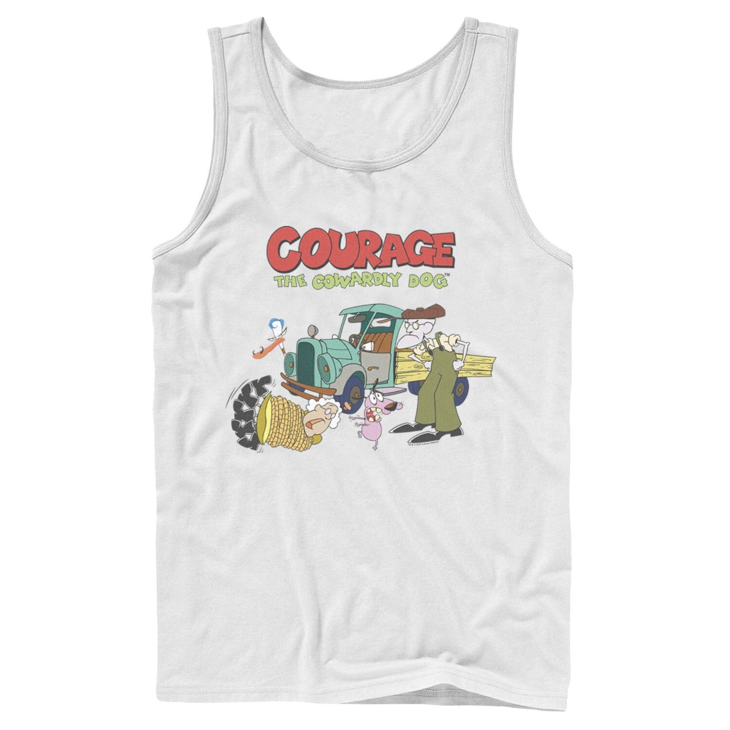 

Мужская майка с логотипом Courage The Cowardly Dog Scene Licensed Character