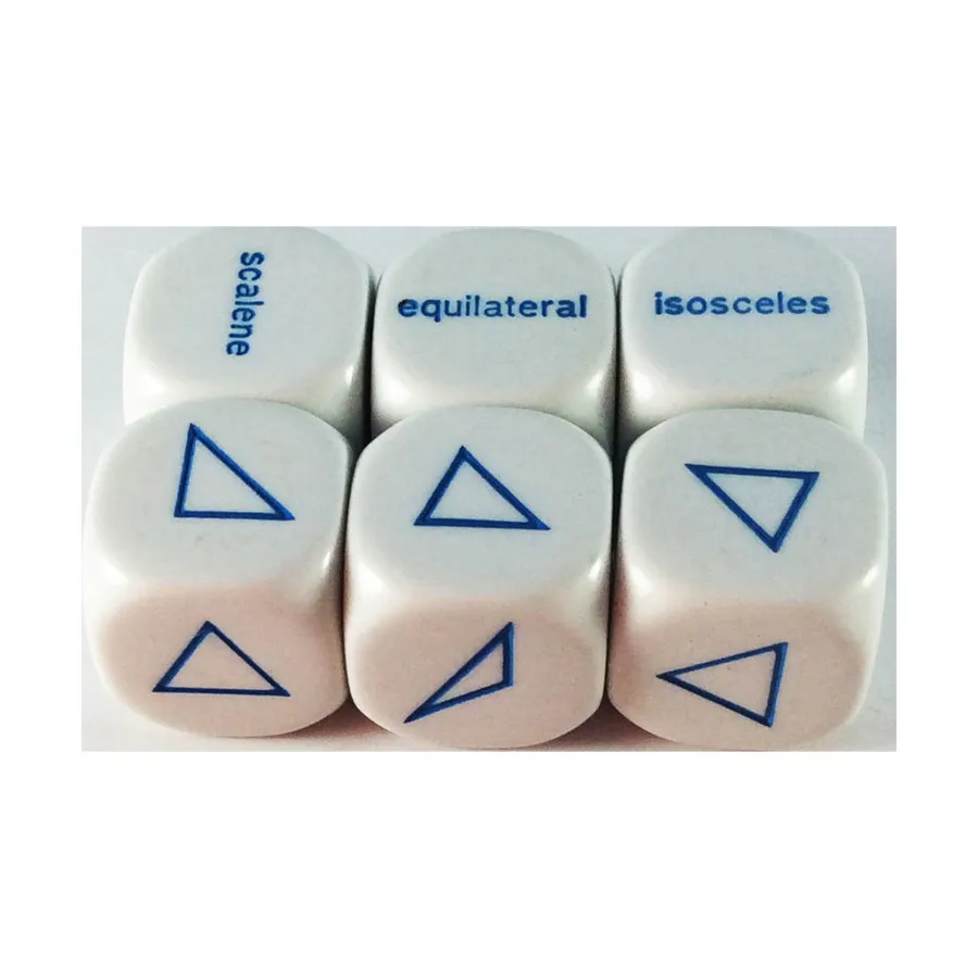 

d6 Треугольные кубики 20 мм (6), Dice - Symbols, Functional & Unique Dice