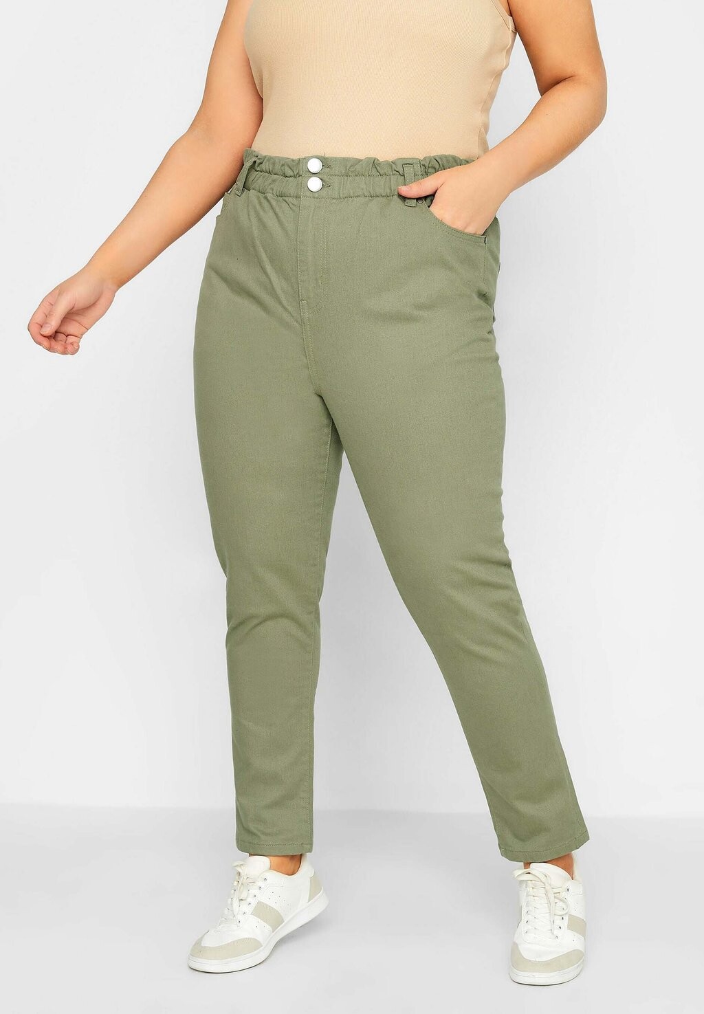 

Джинсы облегающего кроя Yours Clothing, хаки