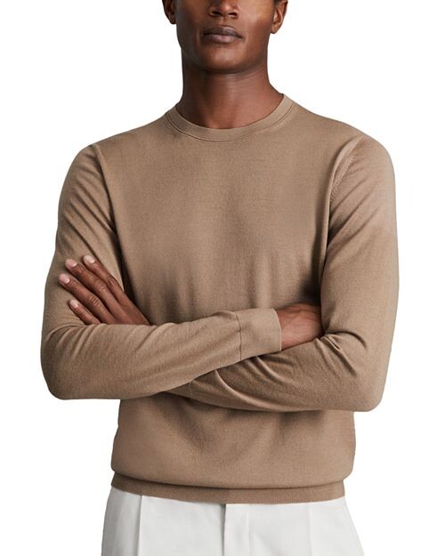 

Шерстяной свитер Wessex с круглым вырезом REISS, цвет Tan/Beige