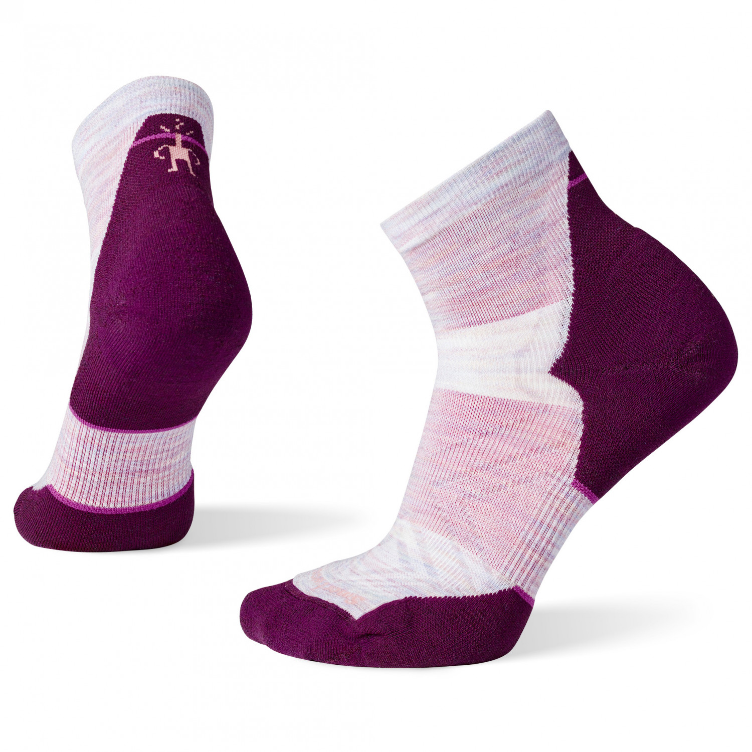 Носки для бега Smartwool Women's Run Targeted Cushion Ankle, цвет Purple Eclipse