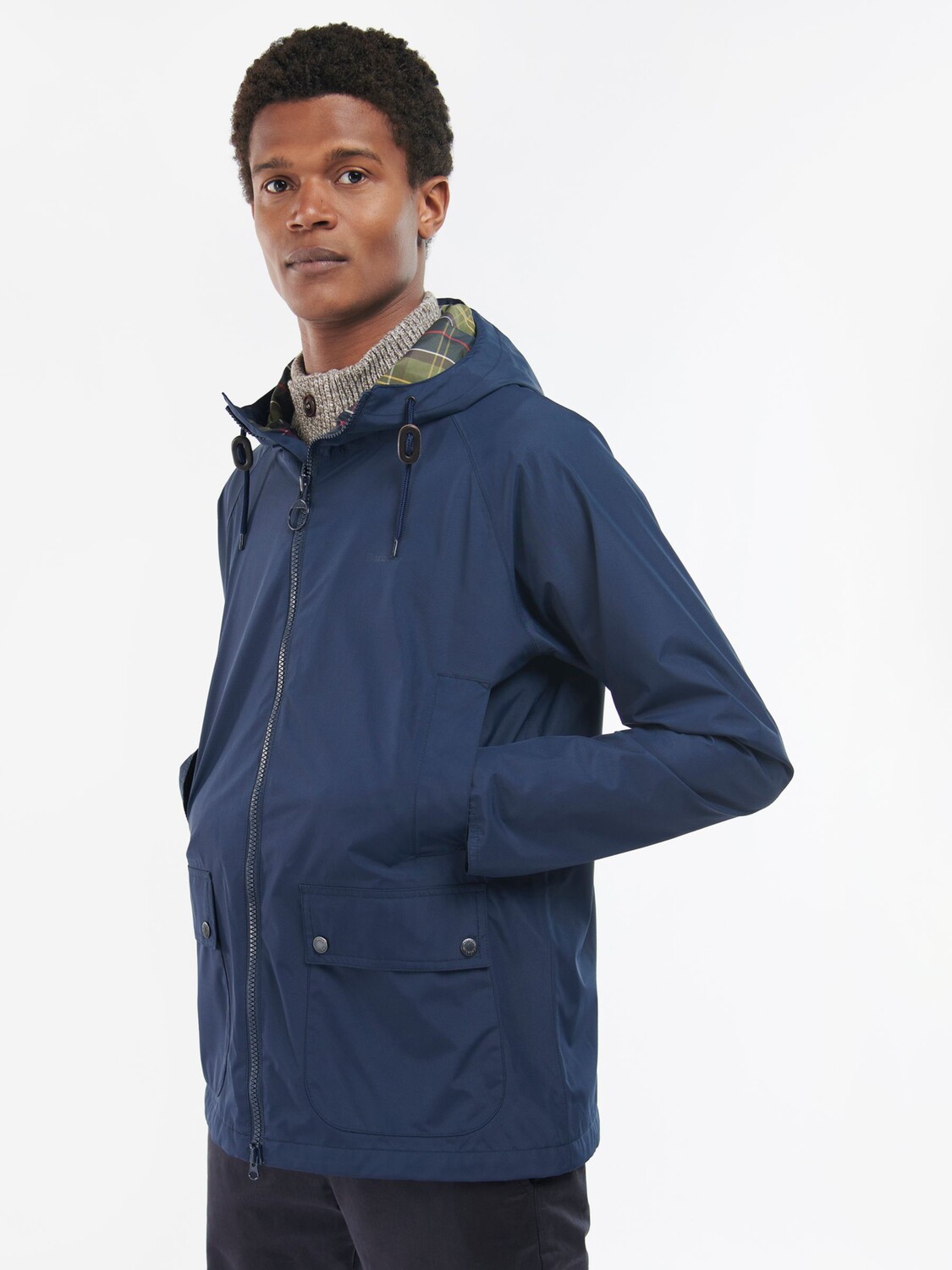 

Куртка Domus с капюшоном Barbour, темно-синяя