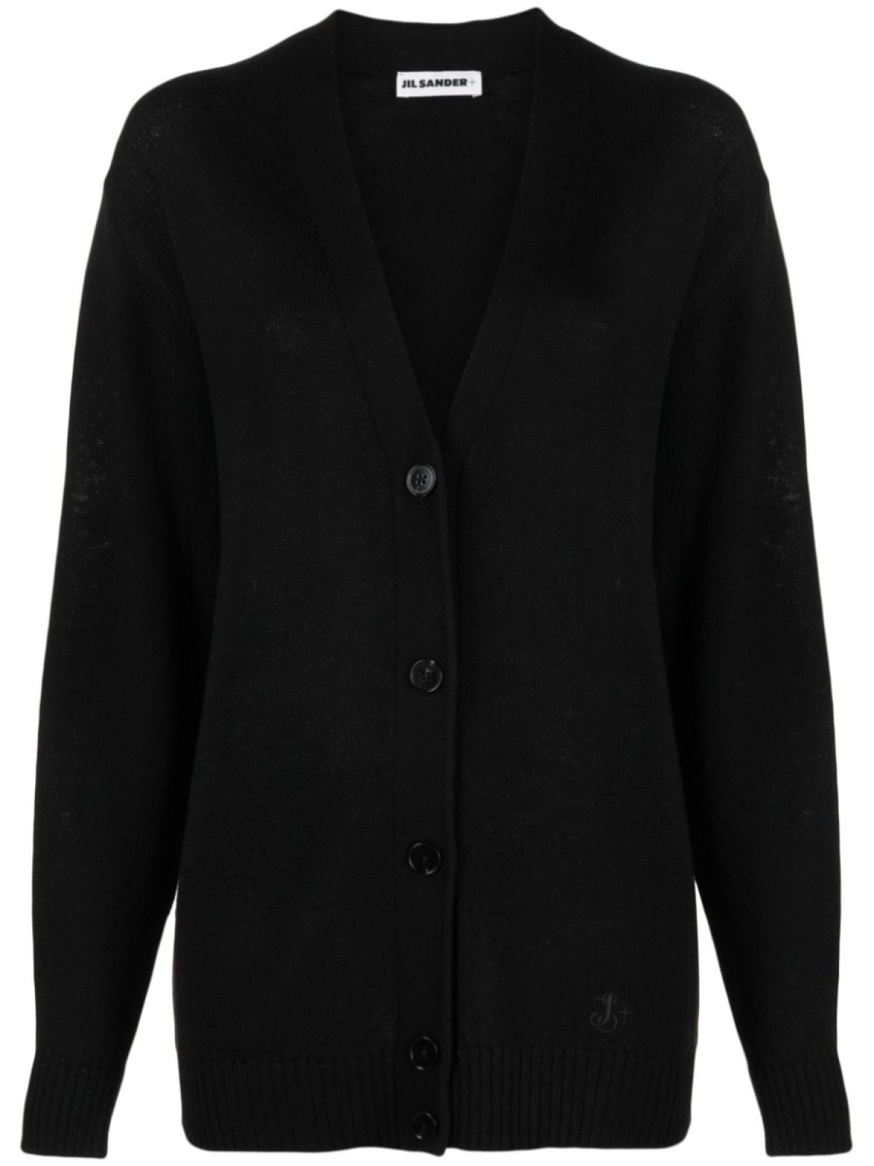 

Jil Sander V-neck wool cardigan, черный