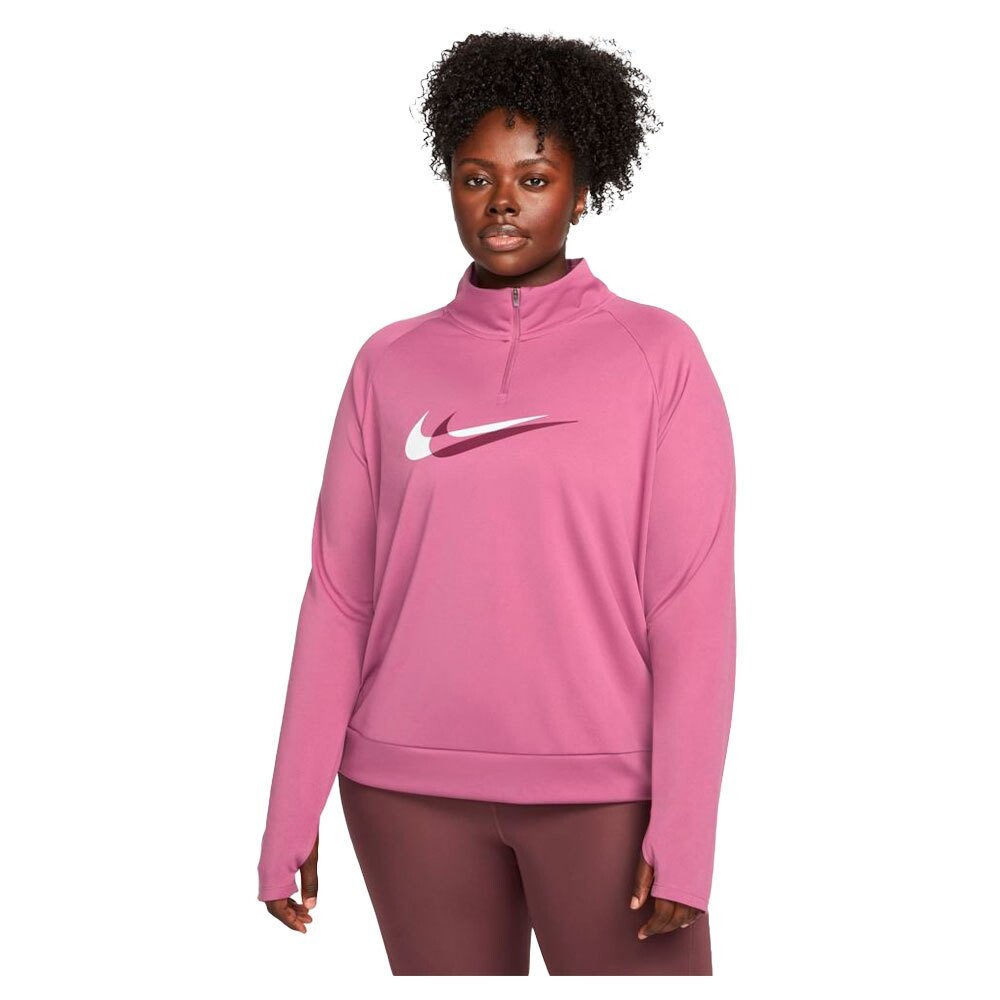 

Футболка с длинным рукавом Nike Dri Fit Swoosh Run Midlayer, розовый