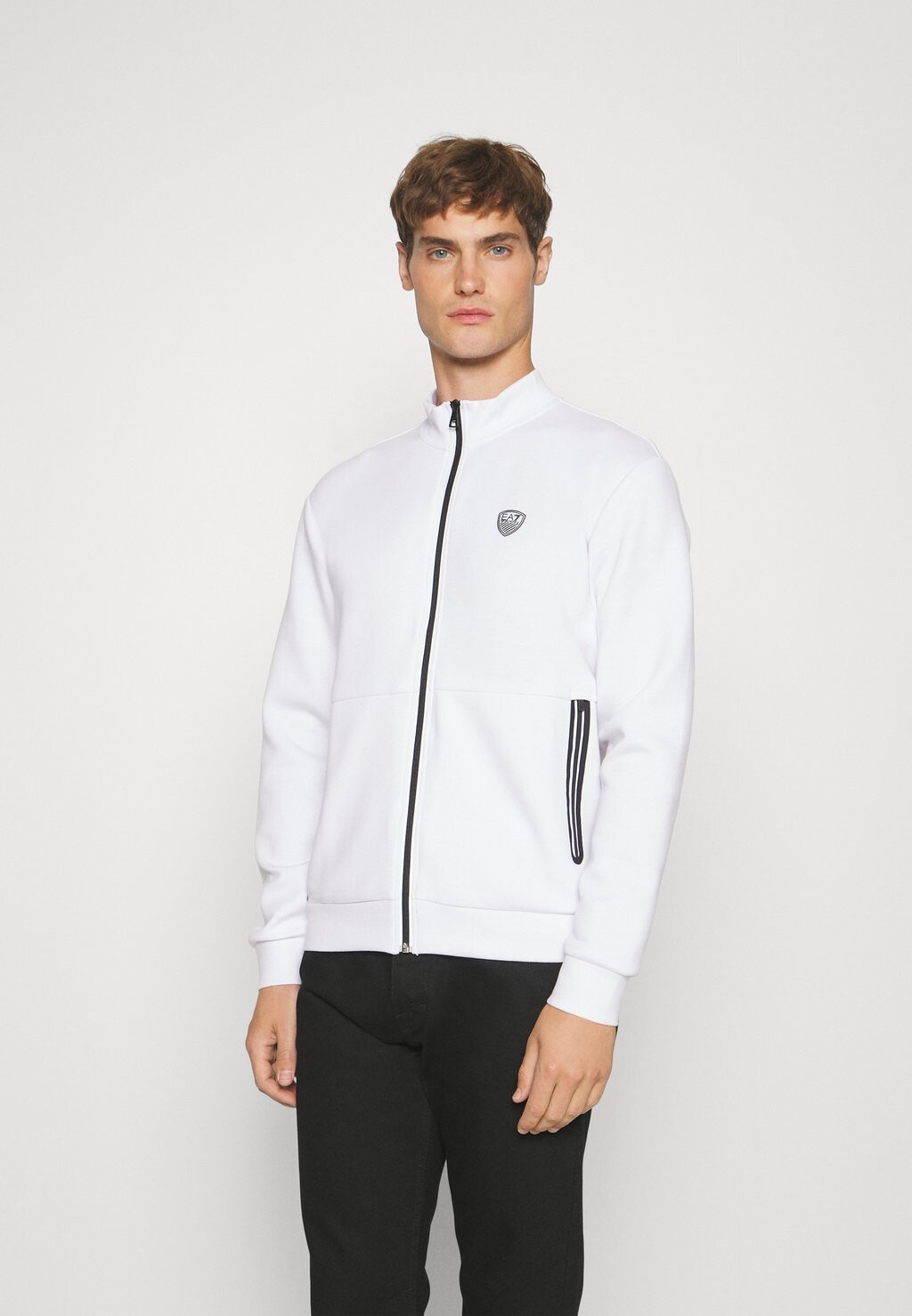 

Толстовка на молнии EA7 Emporio Armani, белая, Белый
