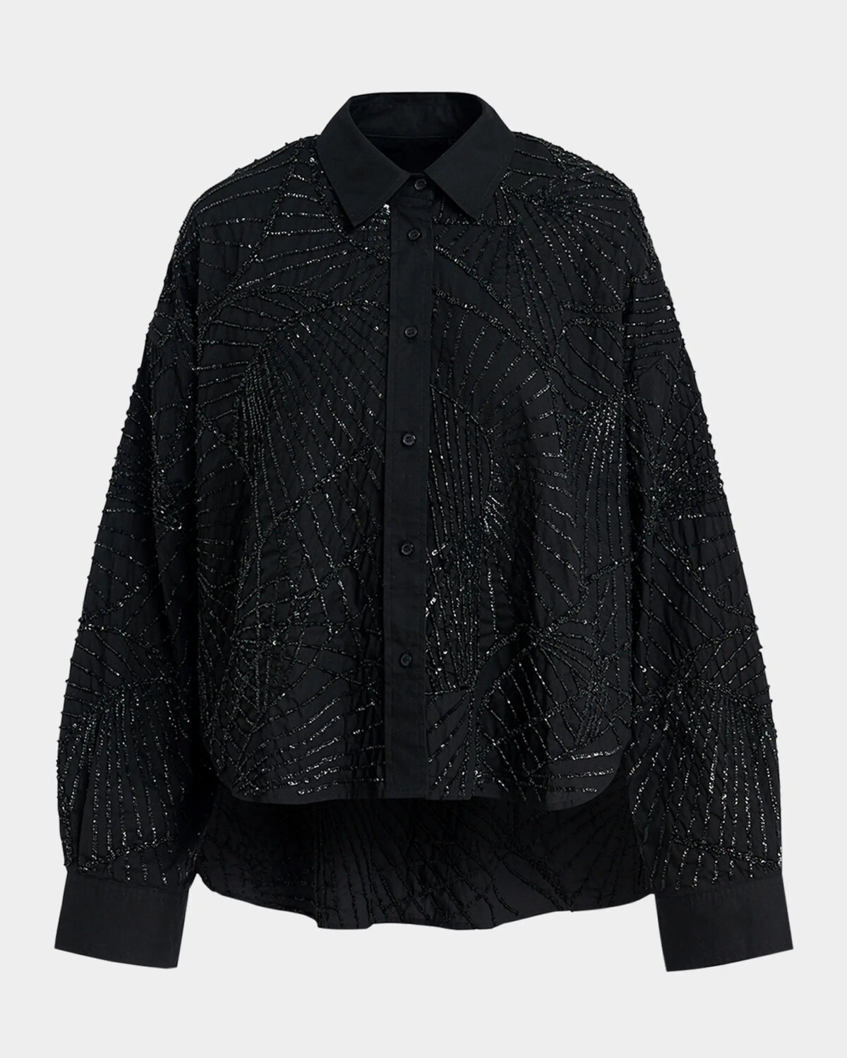 

Рубашка Gibra из поплина с украшением Essentiel Antwerp, черный