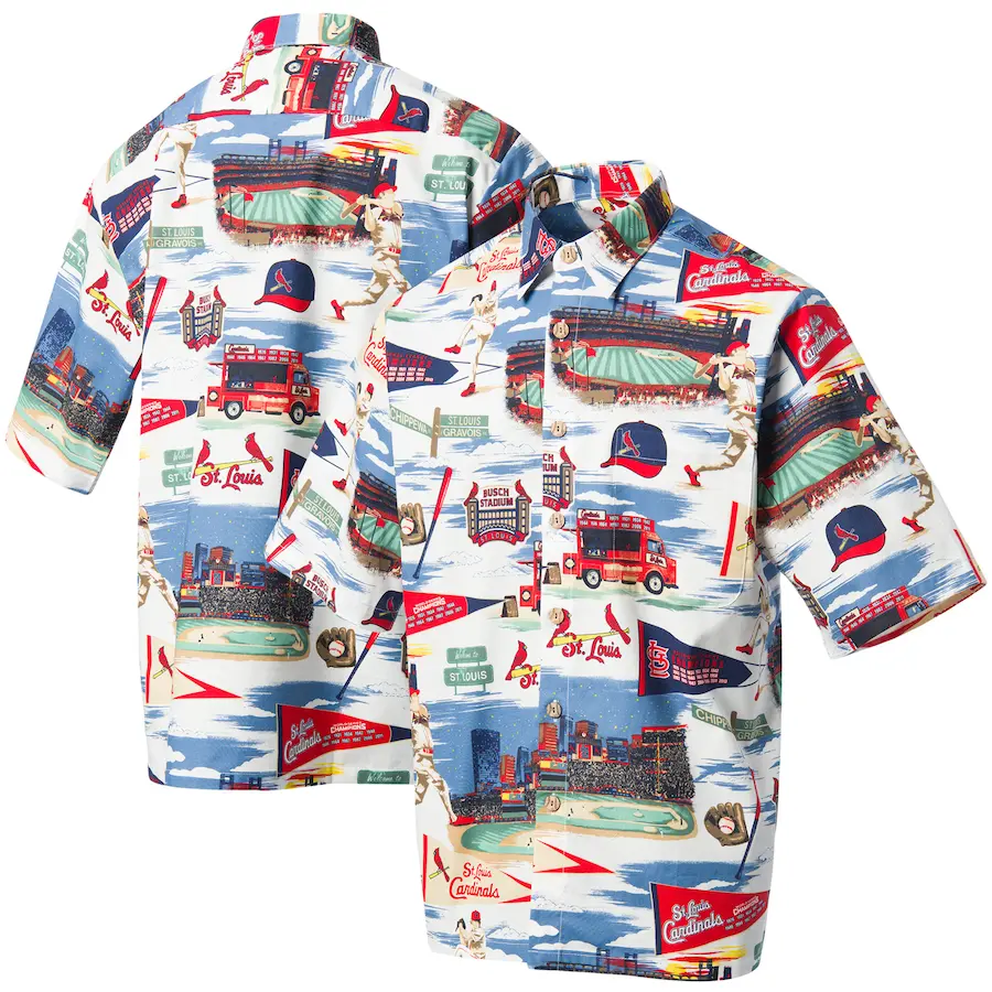 

Рубашка Reyn Spooner St Louis Cardinals, белый