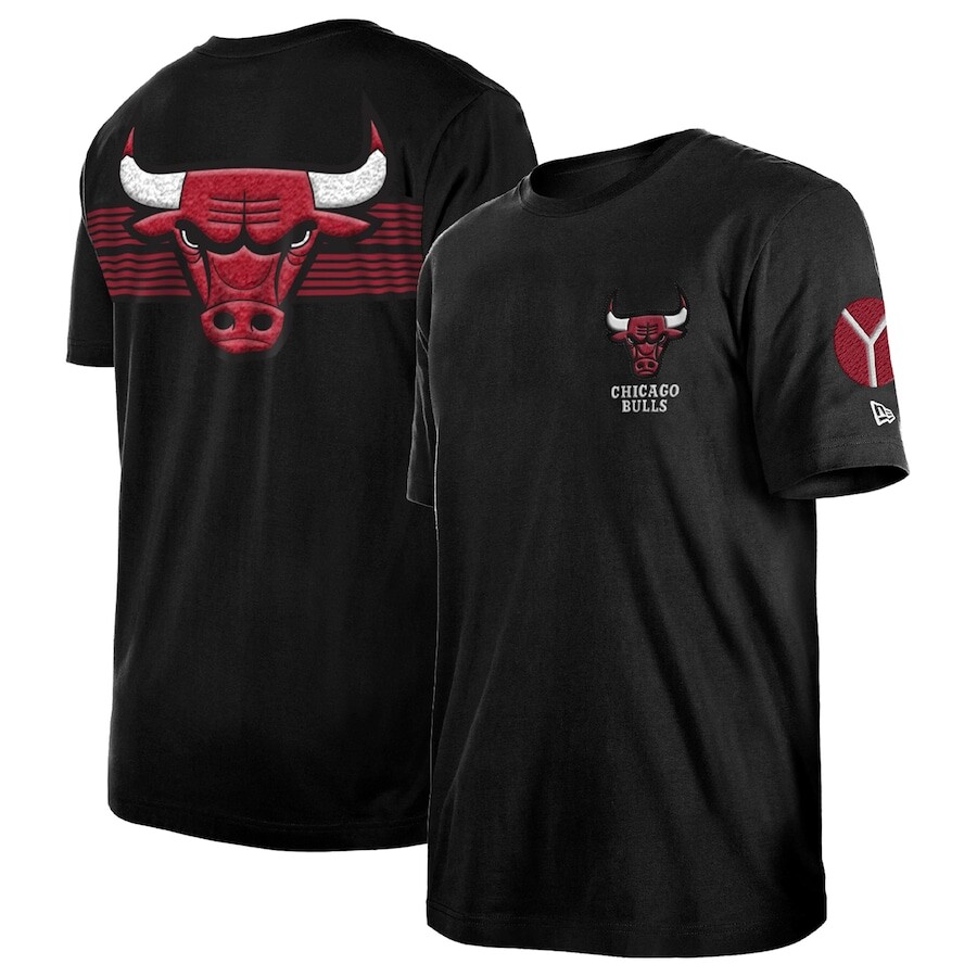

Футболка с коротким рукавом New Era Chicago Bulls, черный