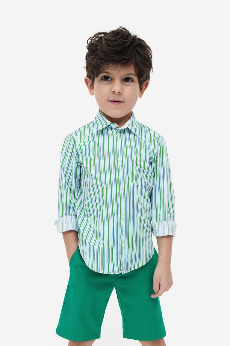 

Хлопчатобумажную рубашку H&M