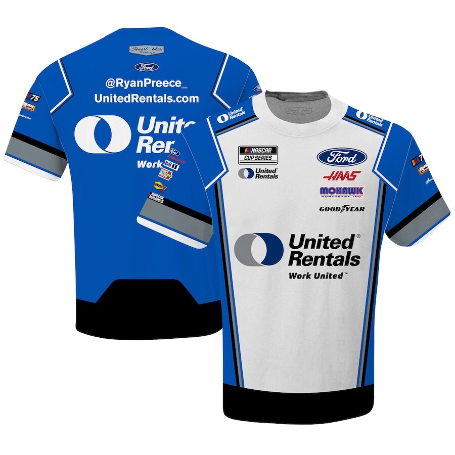 

Футболка с коротким рукавом Stewart-Haas Racing Team Collection Ryan Preece, белый