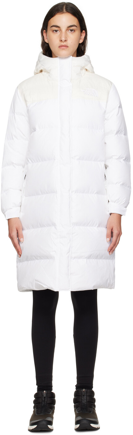 

Белая парка на пуху The North Face Nuptse, Белый